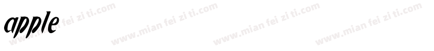 apple 正规体字体转换